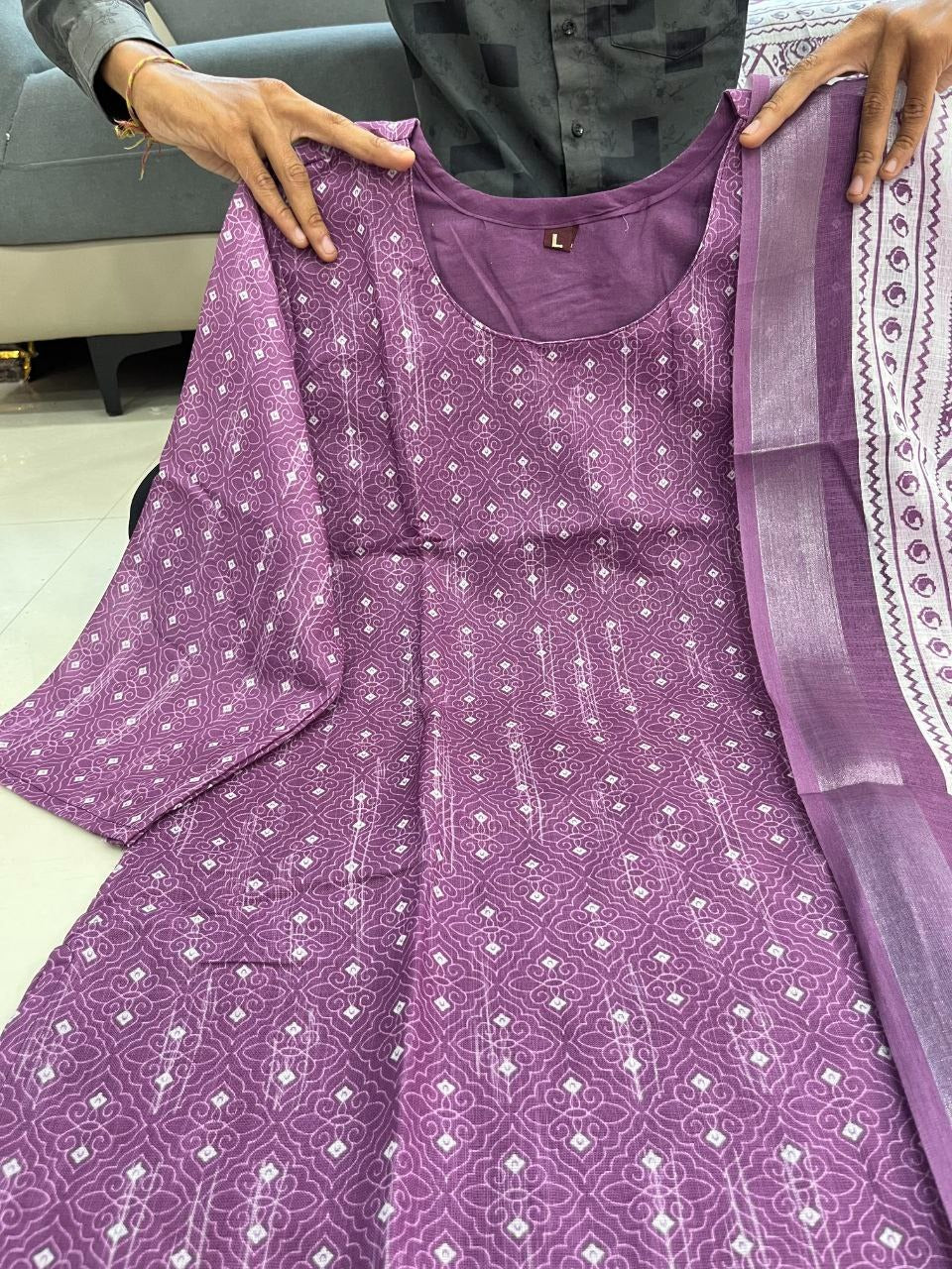 Lilan Cotton Kurta & Dupatta 2-Piece Set | Soft & Breathable