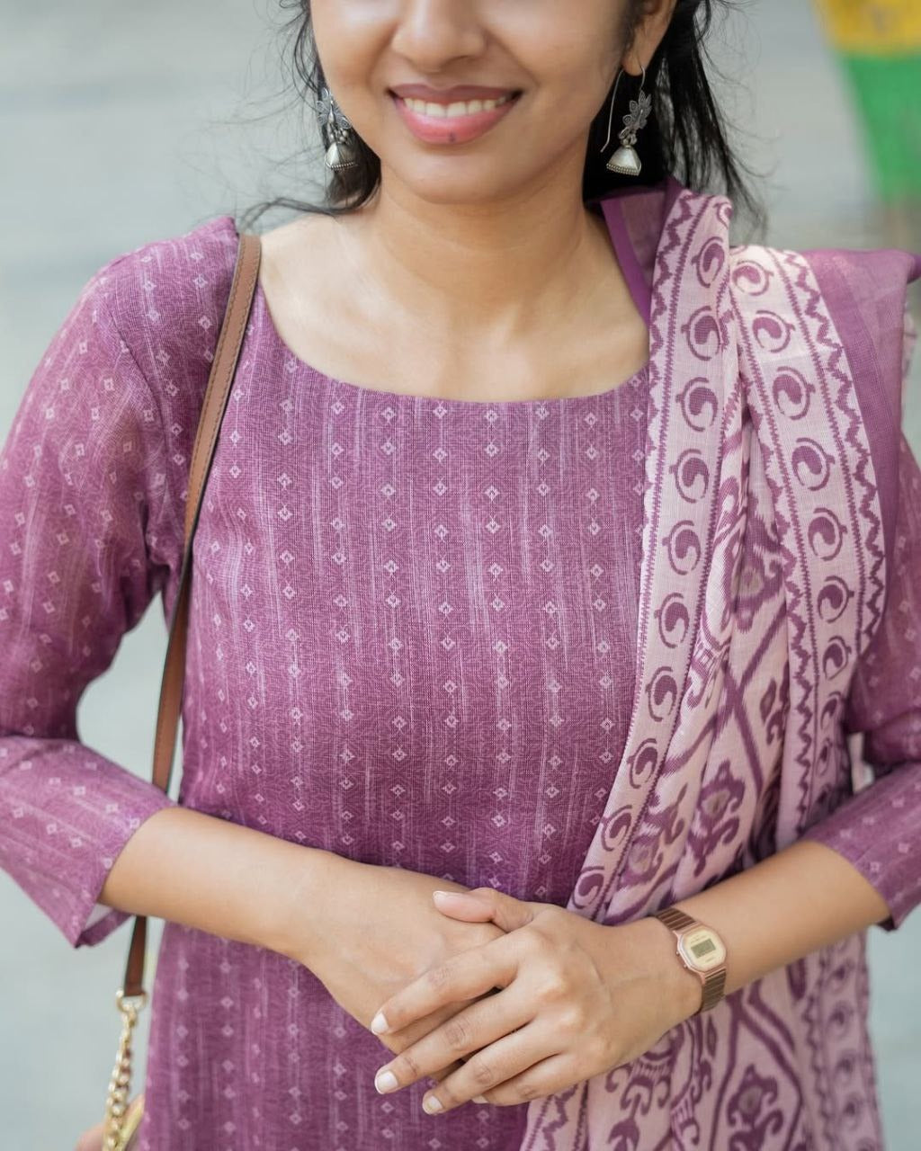 Lilan Cotton Kurta & Dupatta 2-Piece Set | Soft & Breathable