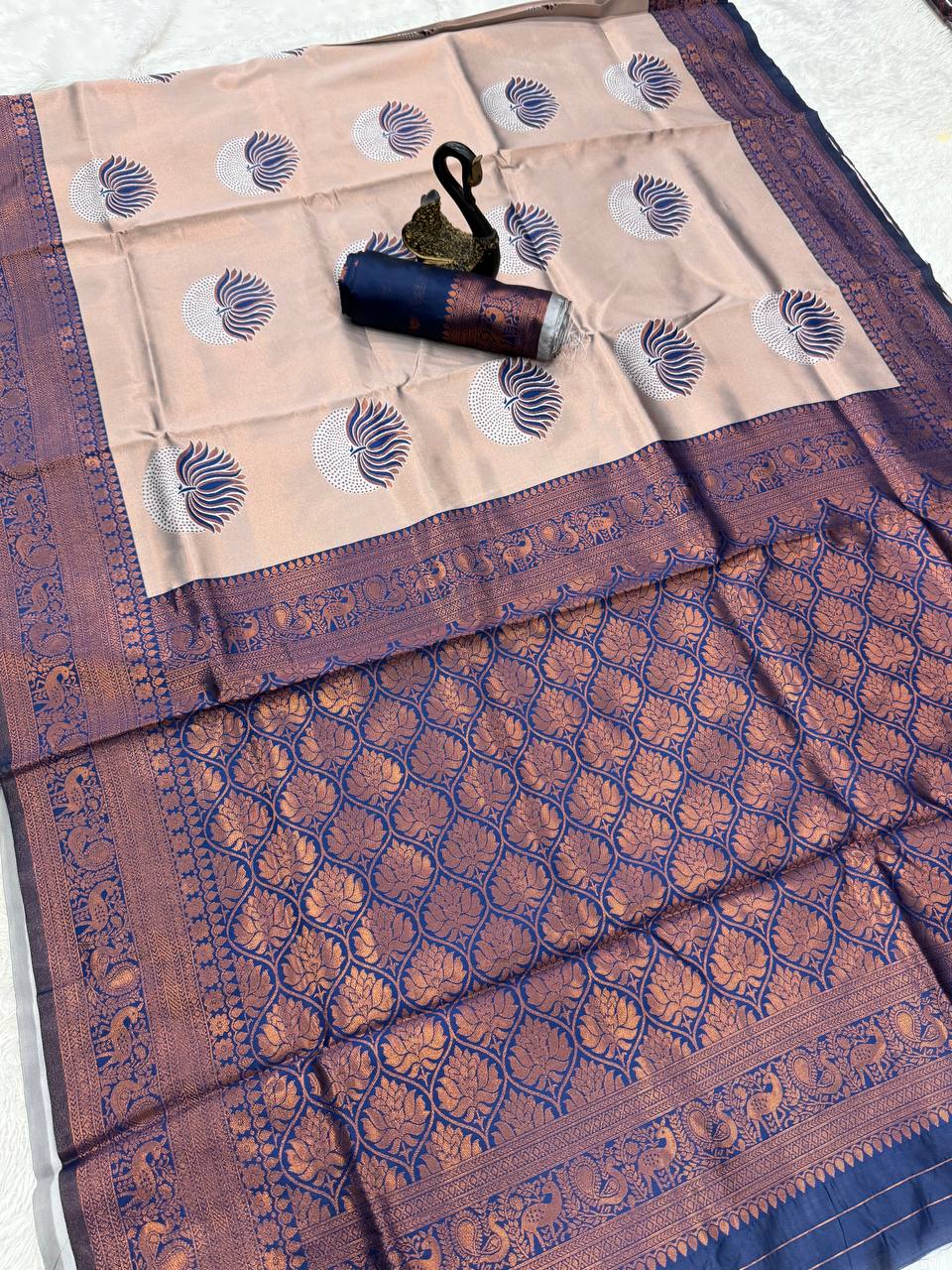 Organic Banarasi Wedding Saree – Light & Comfortable