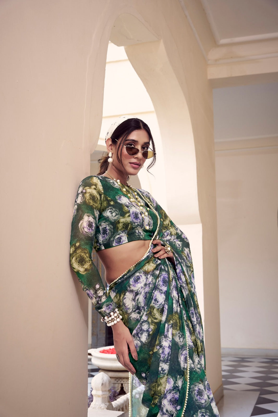 Marble Print with a Pearl-Perfect