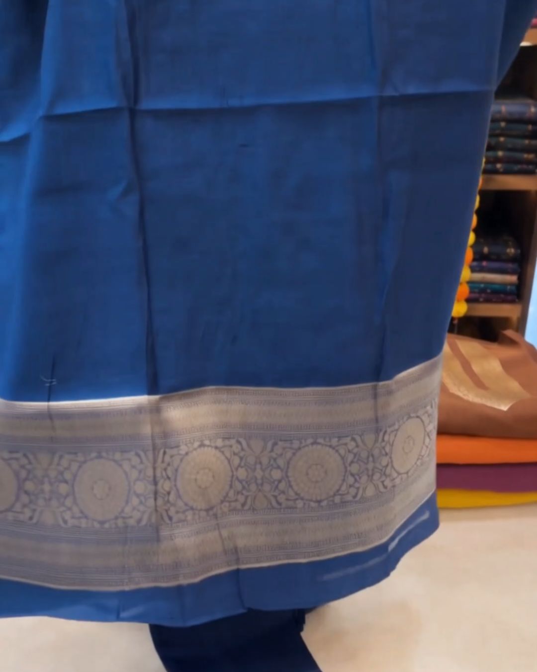 Blue Weave Jari Suit Set
