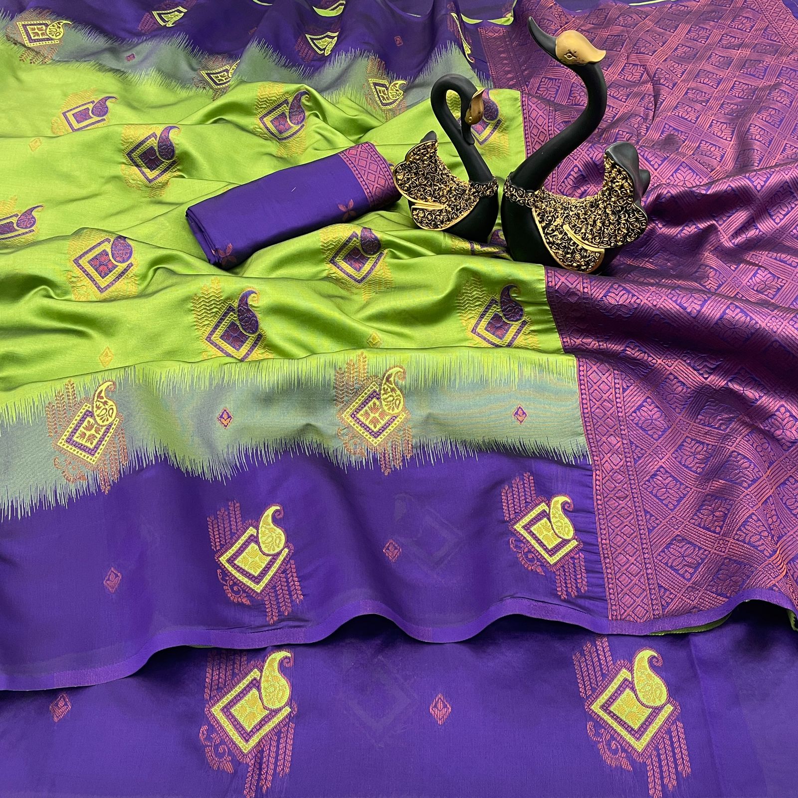 Premium Kuber Pattu Silk Saree for Wedding & Party Wear