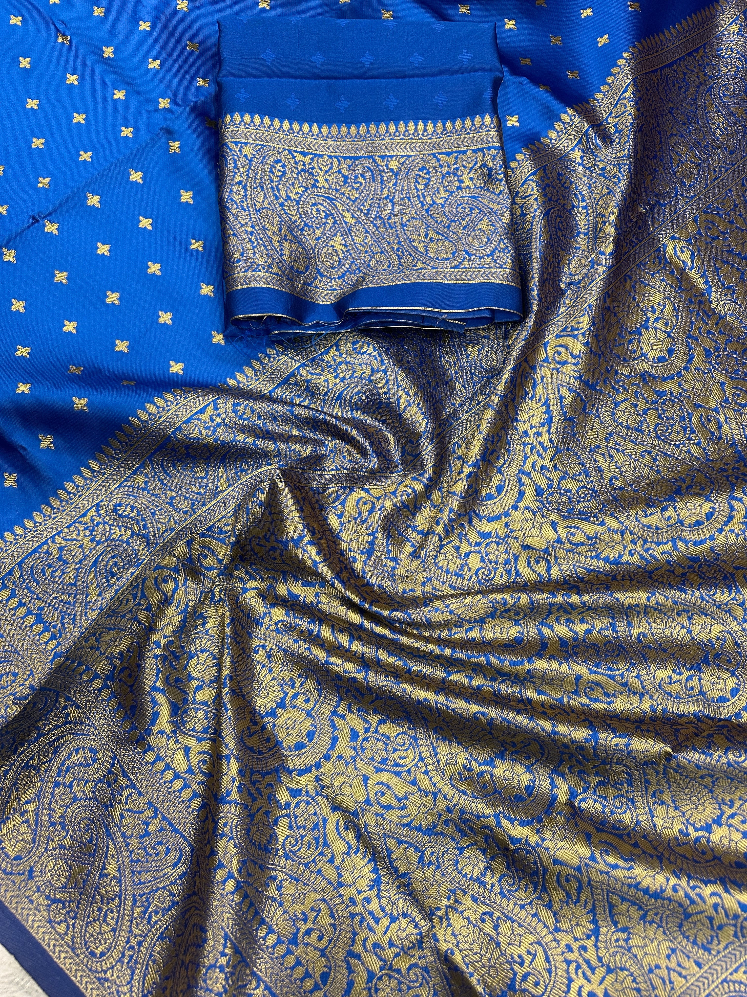 Premium Organic Banarasi Lichi Silk Wedding Saree