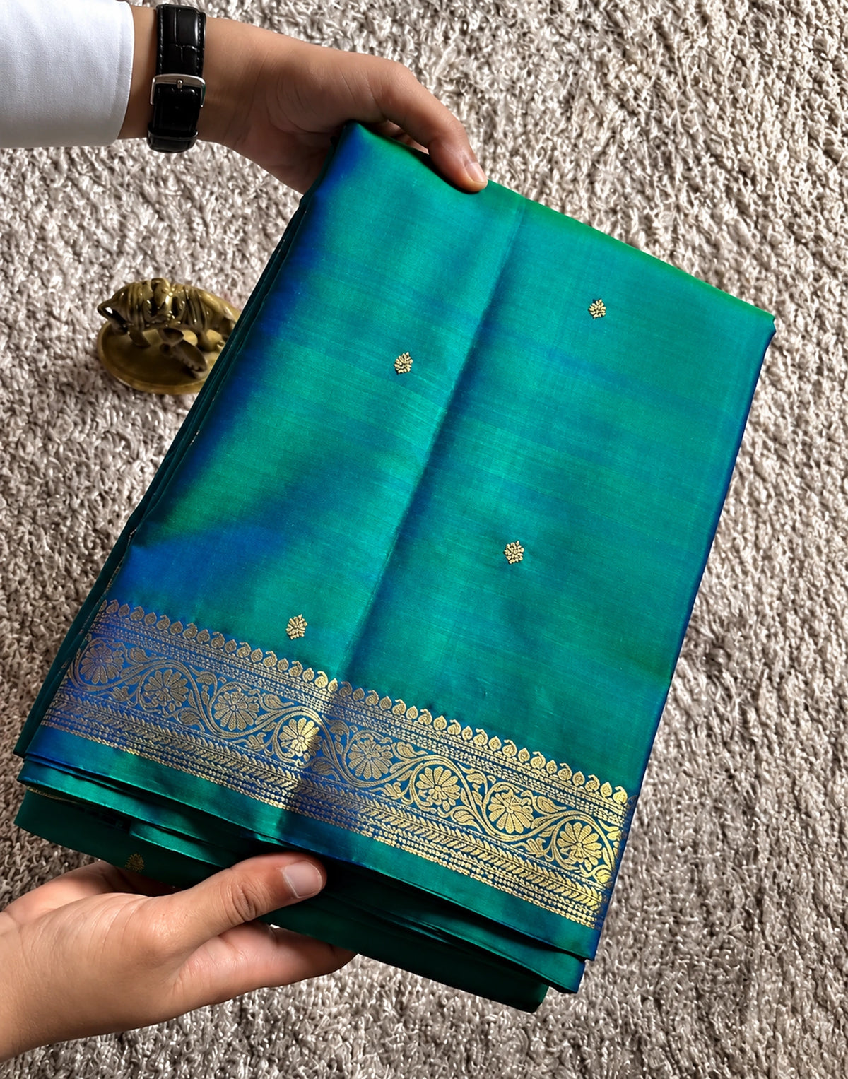 Maragatha Kanjivaram Silk Saree