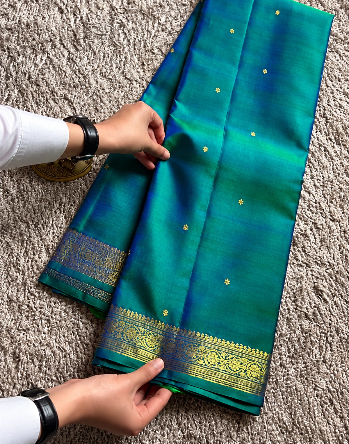 Maragatha Kanjivaram Silk Saree
