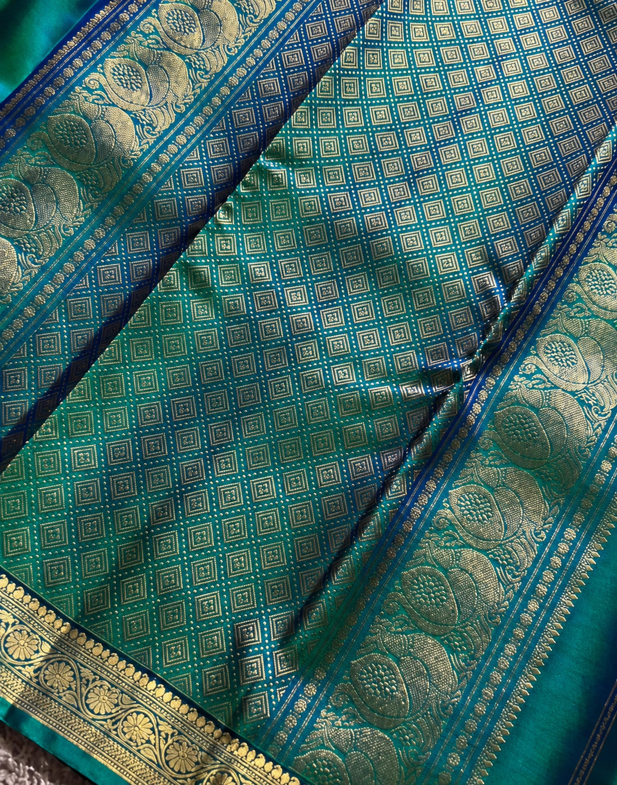 Maragatha Kanjivaram Silk Saree