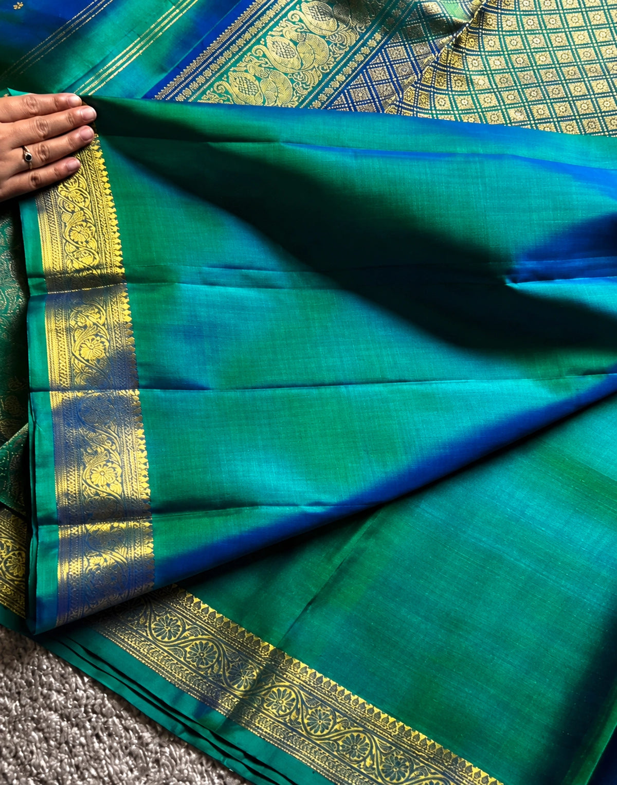 Maragatha Kanjivaram Silk Saree