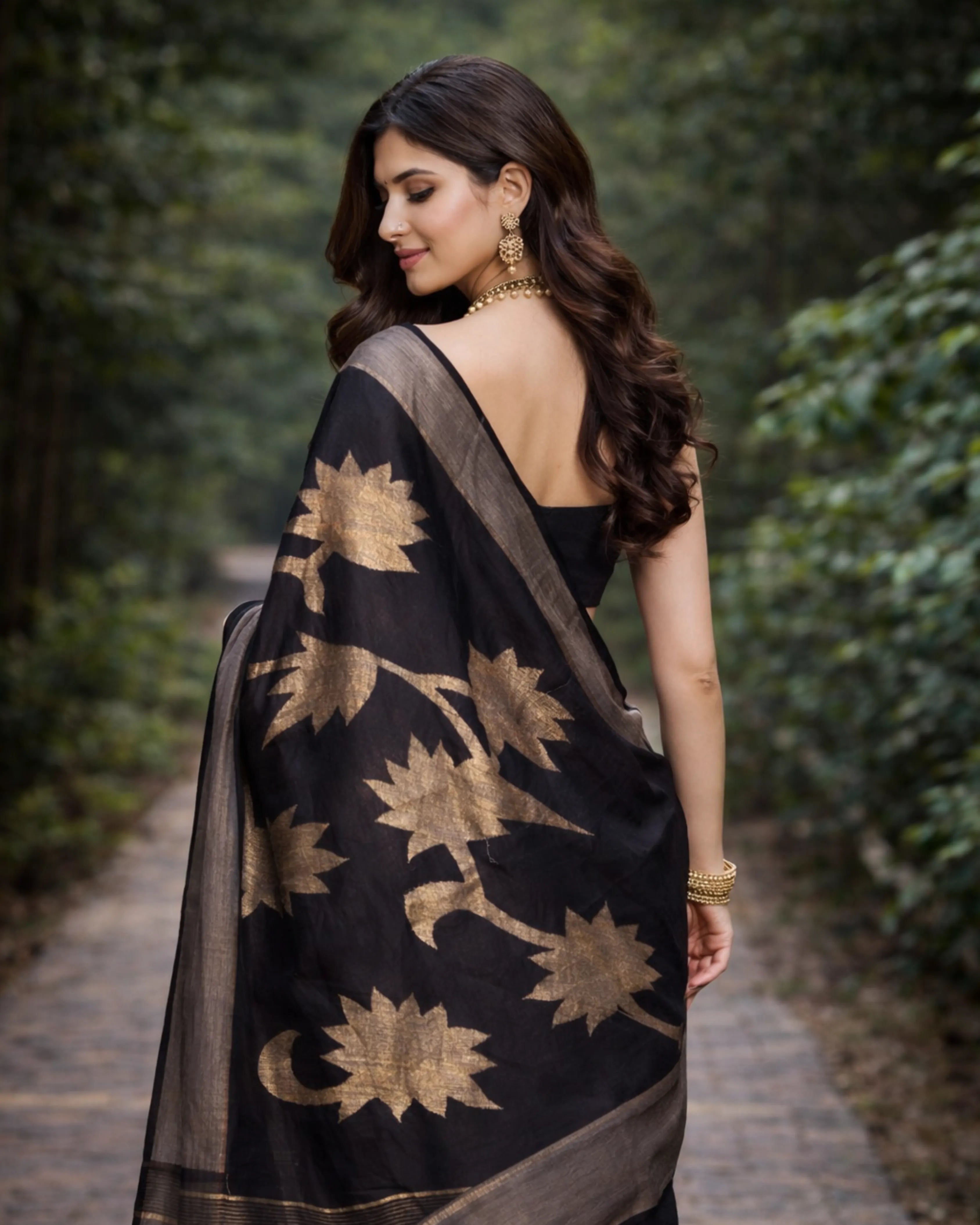 Needle Work Jamdani Saree