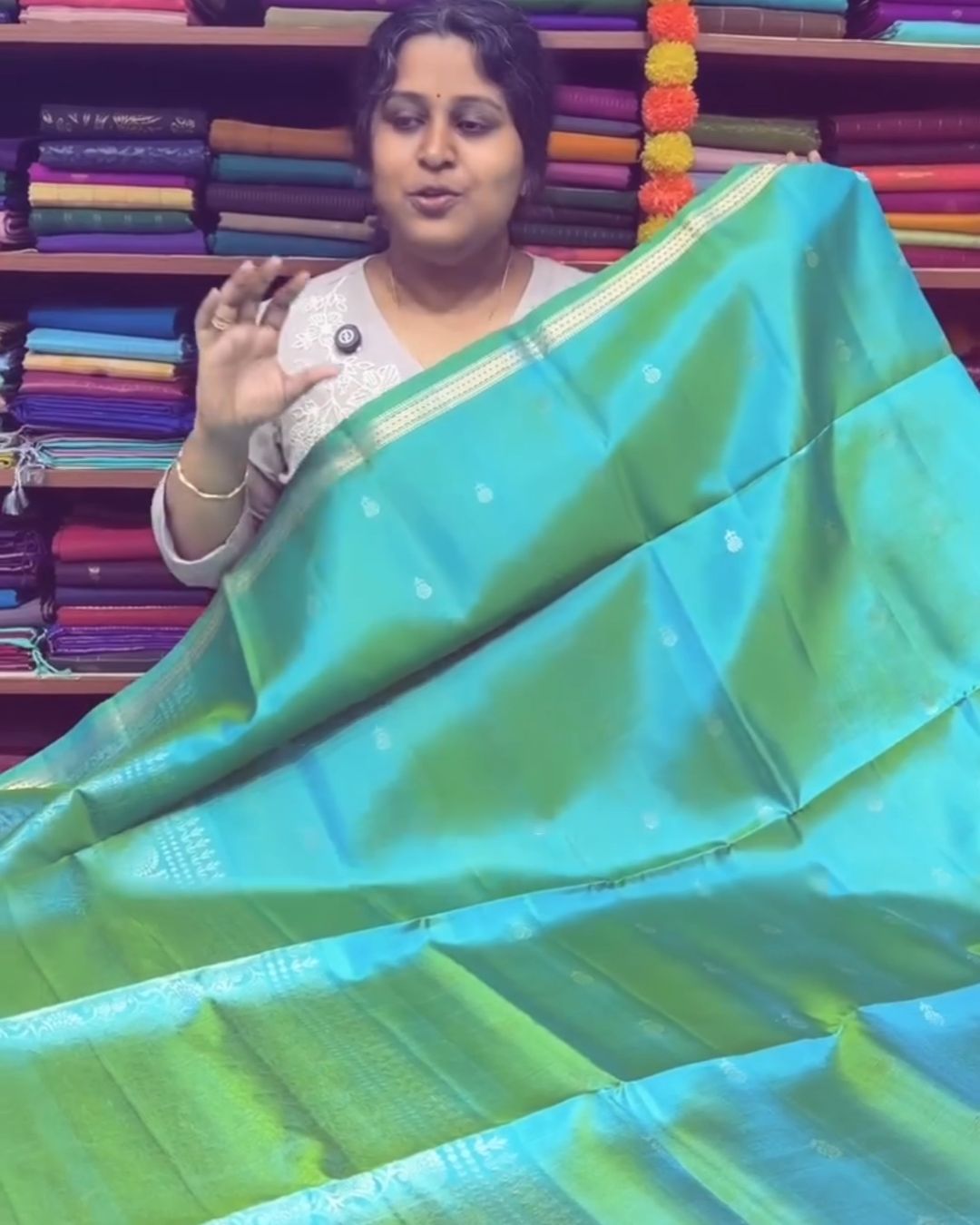 Peacock Light Silk Saree