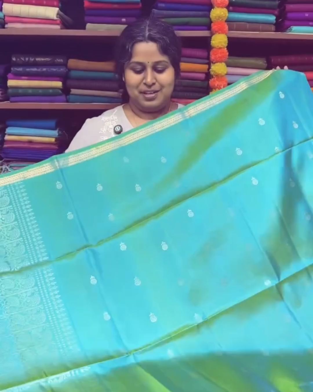 Peacock Light Silk Saree