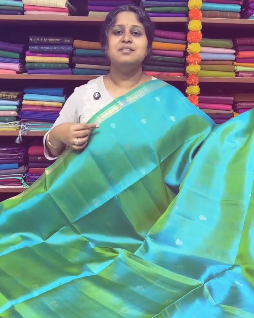 Peacock Light Silk Saree