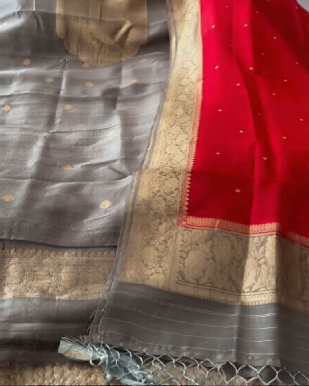 Soma Raw Silk Jari Suit Set