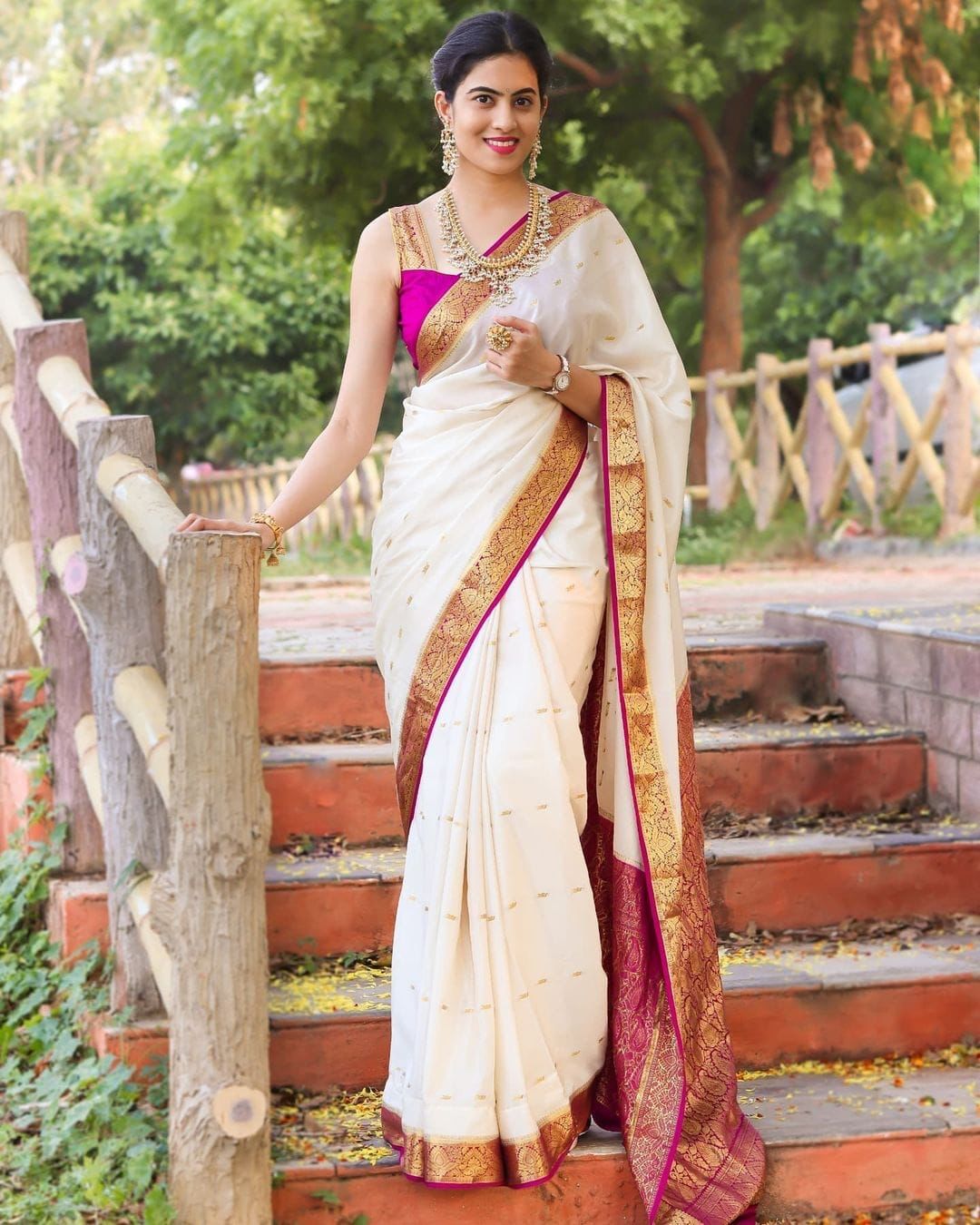 Lightweight Banarasi Saree in Premium Lichi Silk
