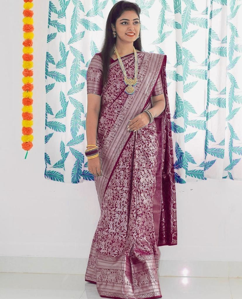 Elegant Banarasi Saree in Premium Lichi Silk