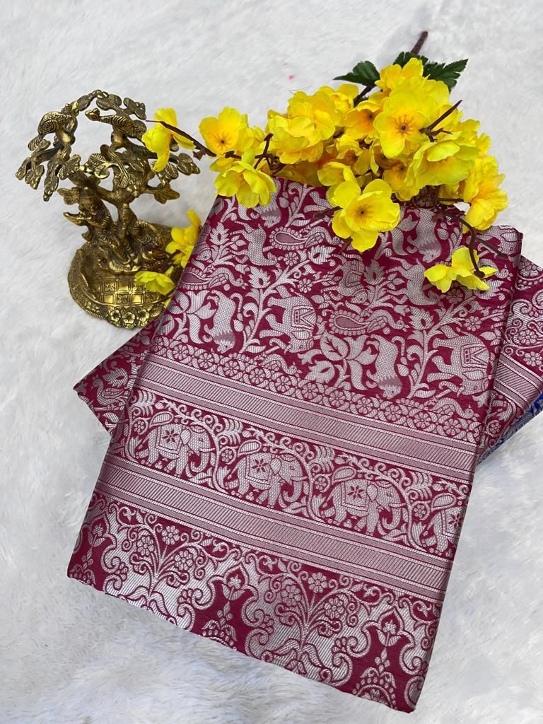 Elegant Banarasi Saree in Premium Lichi Silk