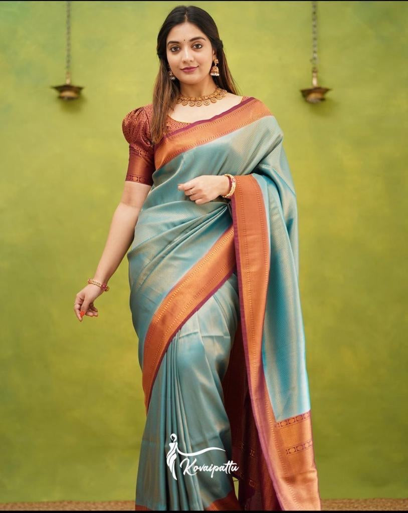 Elegant Banarasi Saree in Premium Lichi Silk