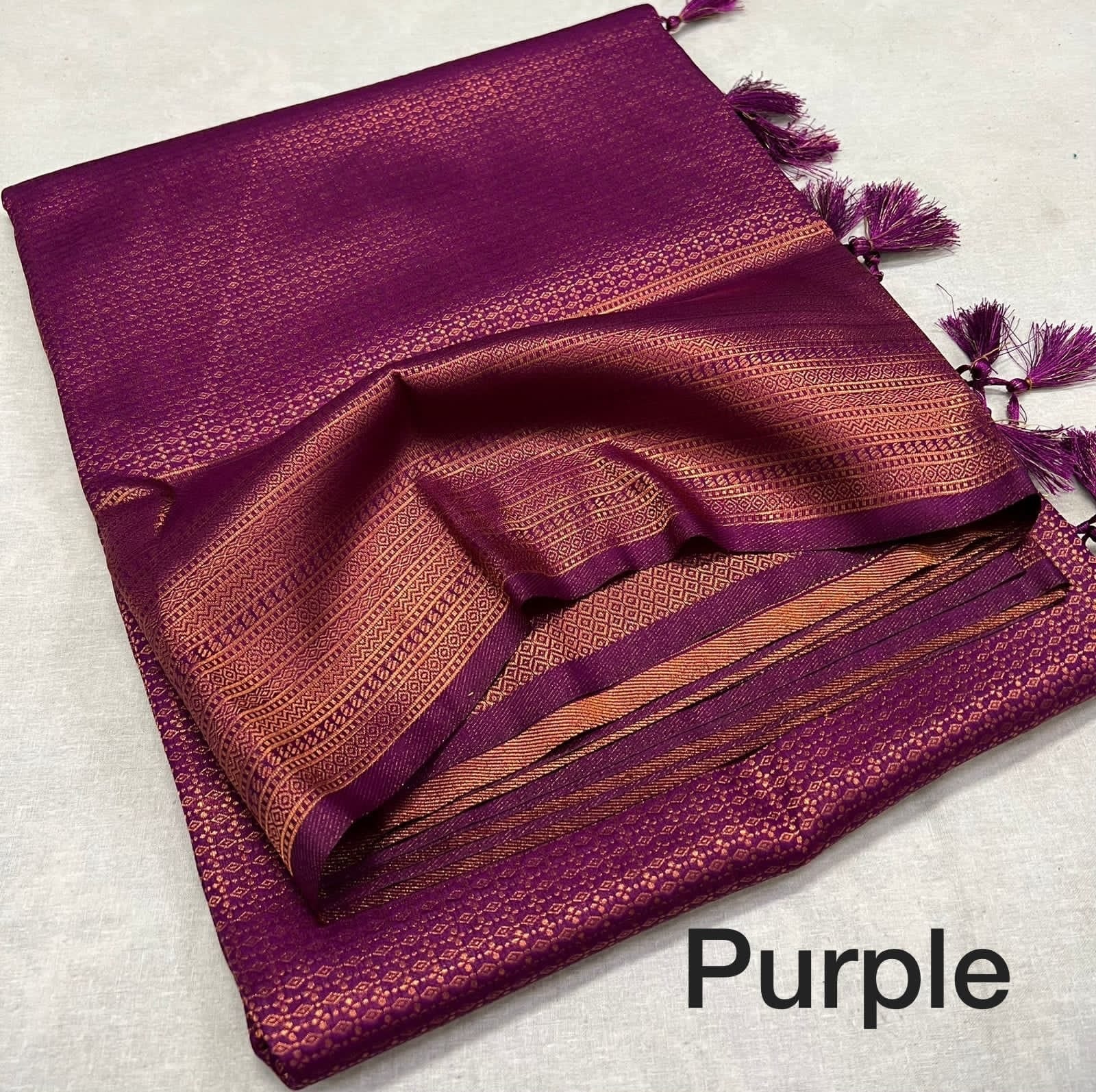 Kubera Pattu Silk Saree with Rich Woven Pallu
