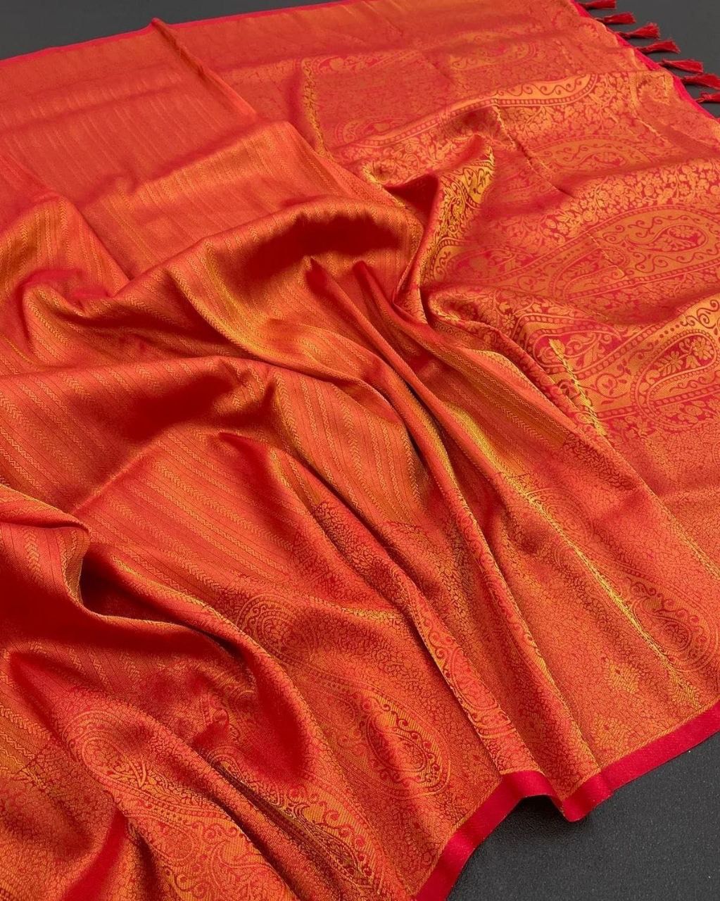 Kubera Pattu Silk Saree with Rich Brocade Pallu