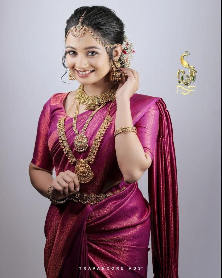 Elegant Wine Purple Soft Silk Saree with Subtle Golden Weaving