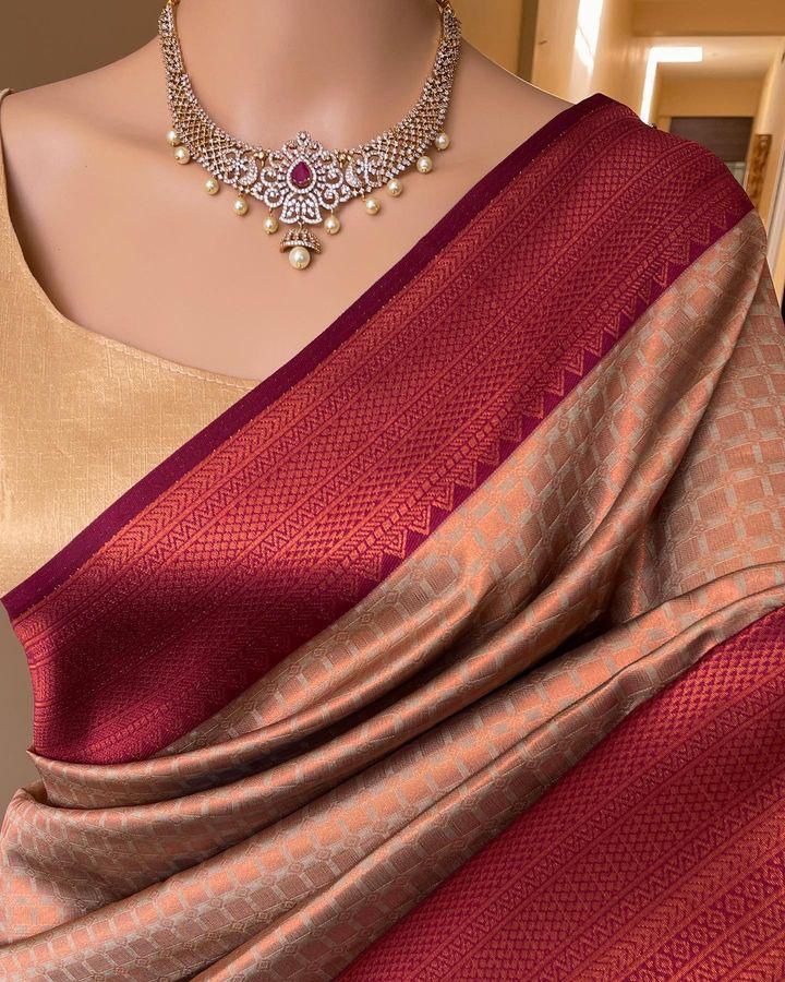 Premium Organic Banarasi Lichi Silk Wedding Saree