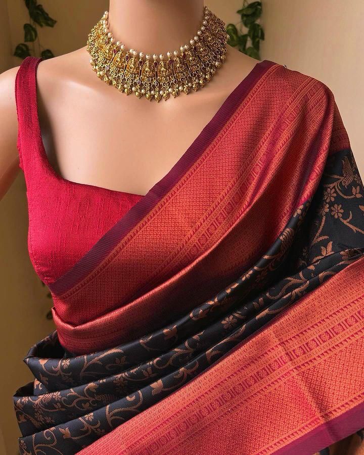 Elegant Organic Banarasi Lichi Silk Wedding Saree