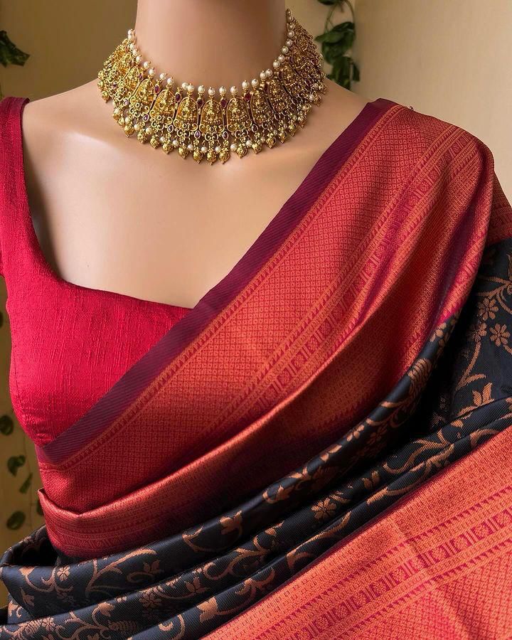 Elegant Organic Banarasi Lichi Silk Wedding Saree