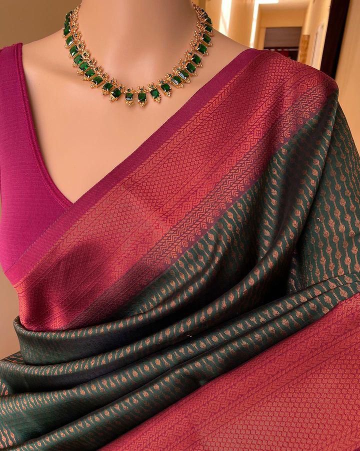 Rich Comfort Organic Banarasi Lichi Silk Wedding Saree