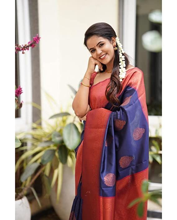 Wedding Wear Art Silk Saree with Brocade Blouse