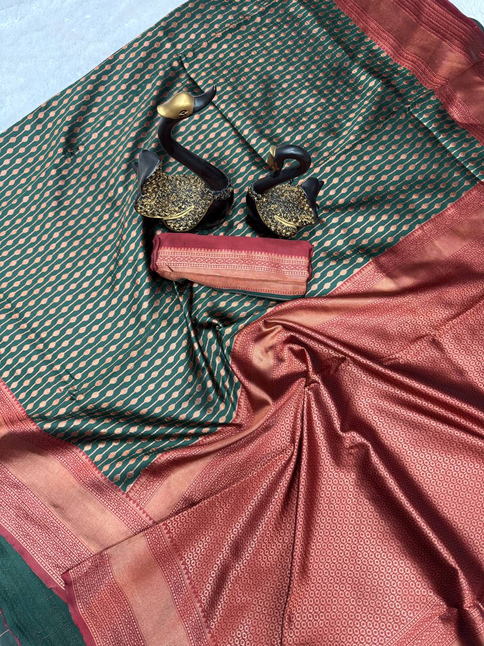 Royal Comfort Organic Banarasi Lichi Silk Wedding Saree