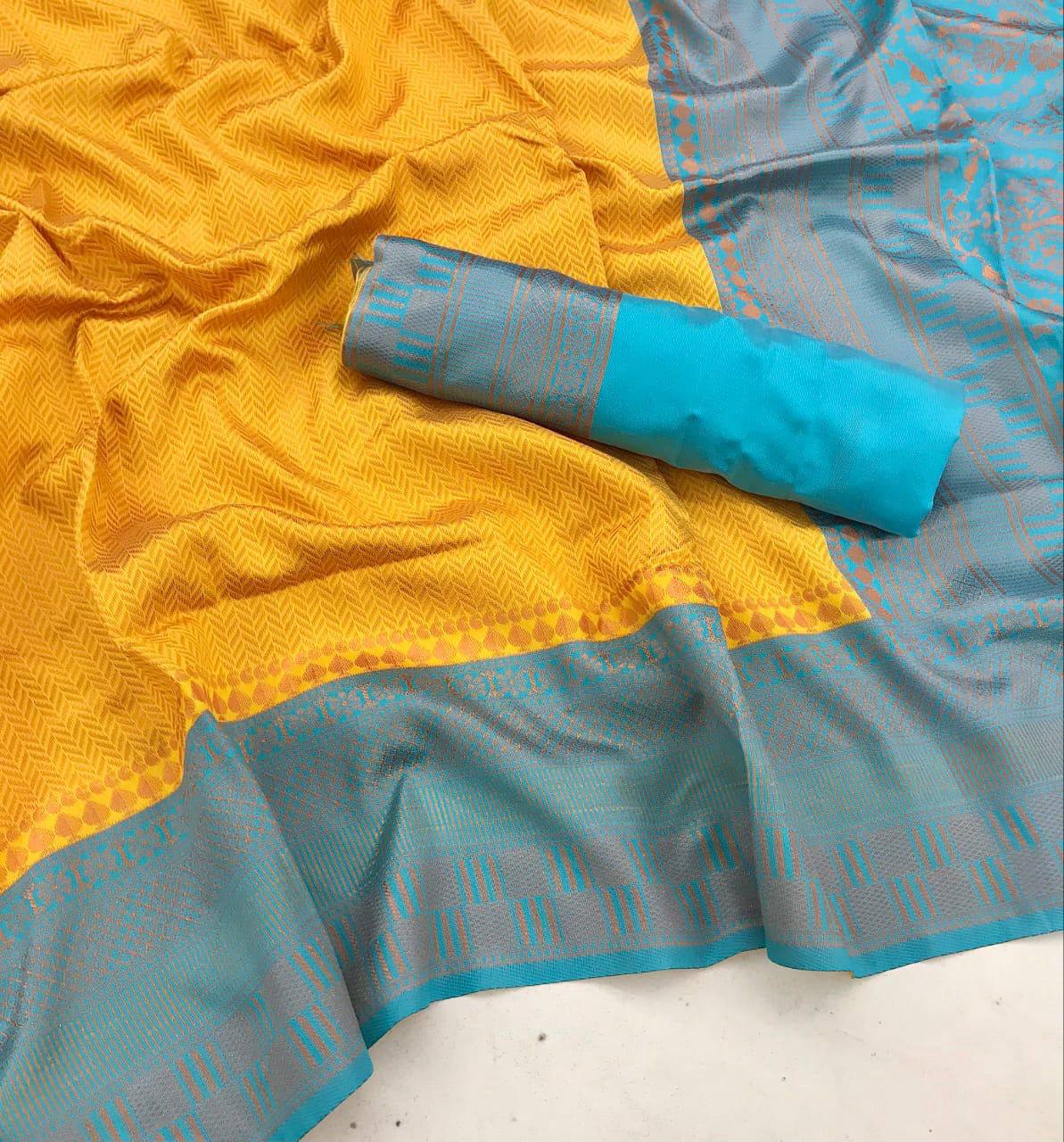 Elegant Banarasi Saree in Premium Lichi Silk – Comfortable & Graceful Wedding Wear