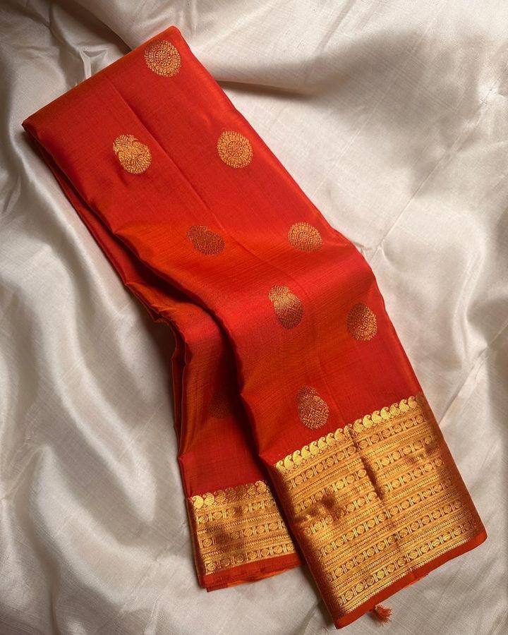 Lightweight Organic Banarasi Lichi Silk Wedding Saree