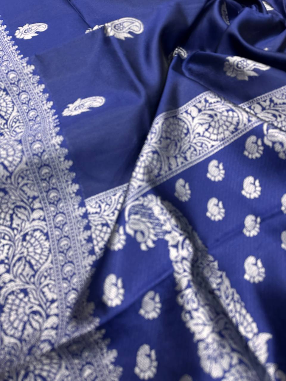 Comfort Fit Organic Banarasi Lichi Silk Wedding Saree