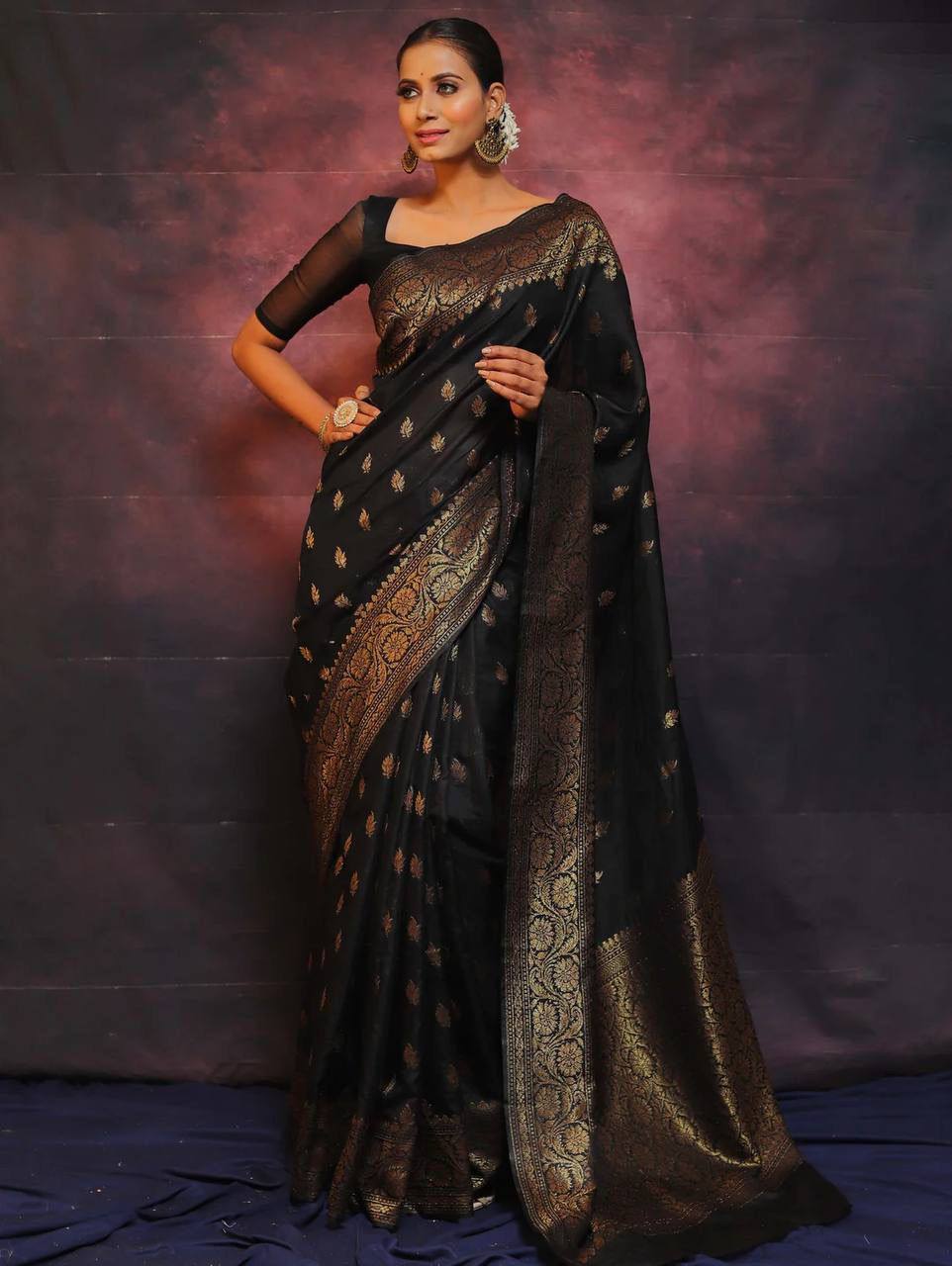 Soft Comfort Organic Banarasi Lichi Silk Wedding Saree
