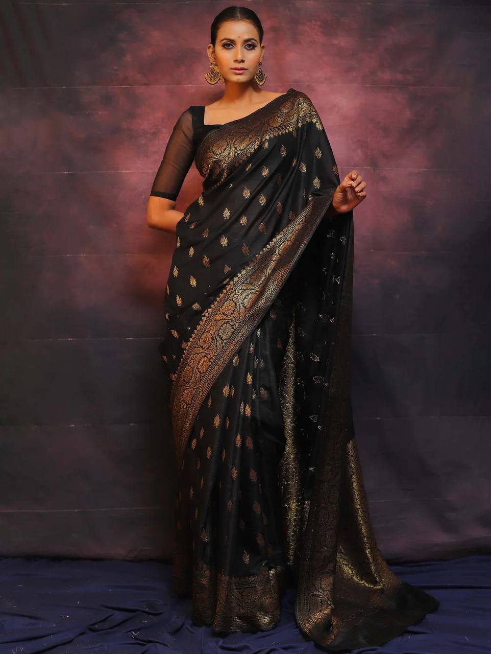 Soft Comfort Organic Banarasi Lichi Silk Wedding Saree