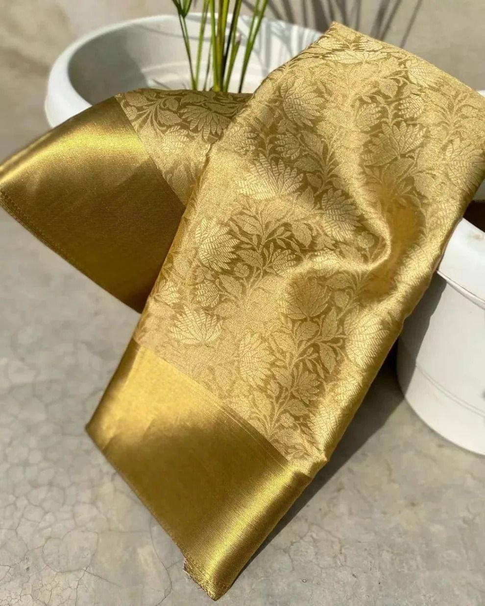 Nita Ambani Inspired Rich Zari Weaving Saree