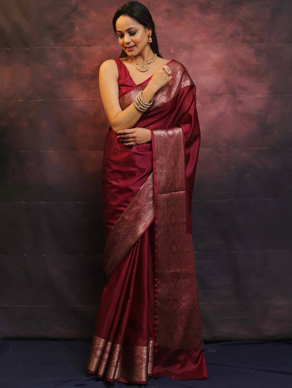 Soft Comfort Organic Banarasi Lichi Silk Wedding Saree