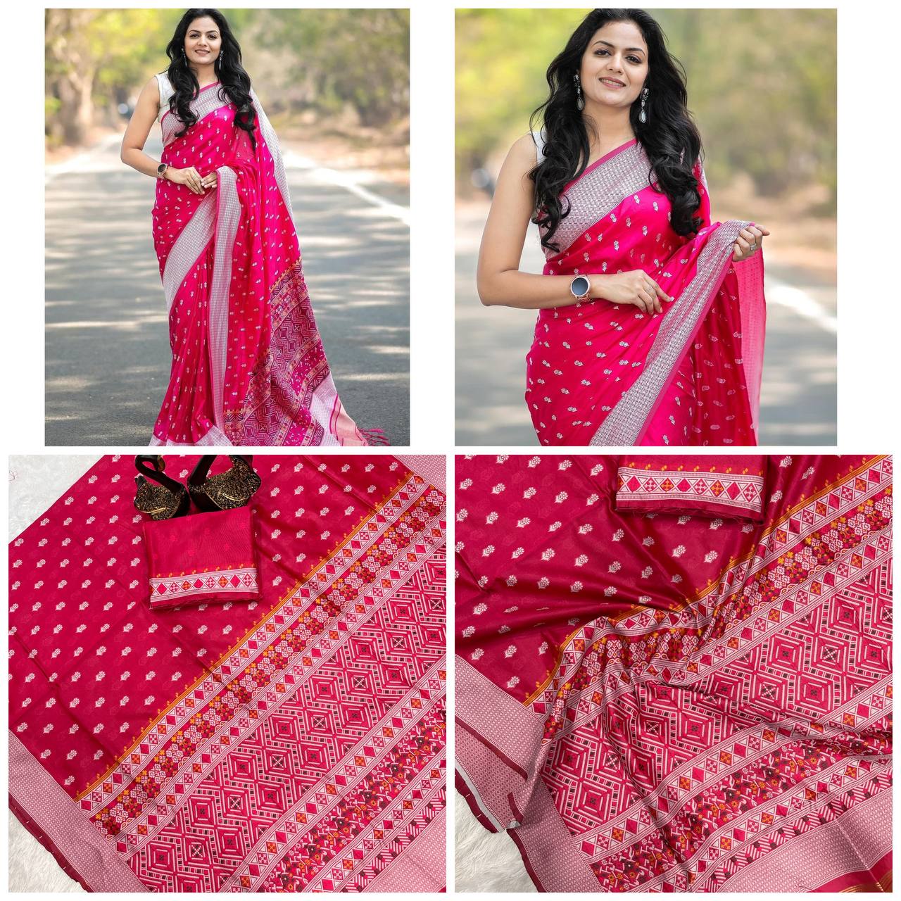 Classic Comfort Organic Banarasi Lichi Silk Wedding Saree