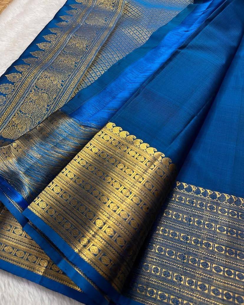 Lightweight Organic Banarasi Lichi Silk Wedding Saree