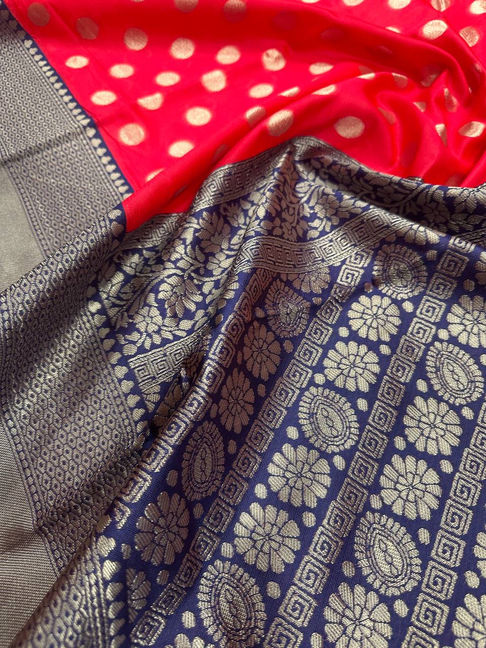 Comfort Fit Organic Banarasi Lichi Silk Wedding Saree