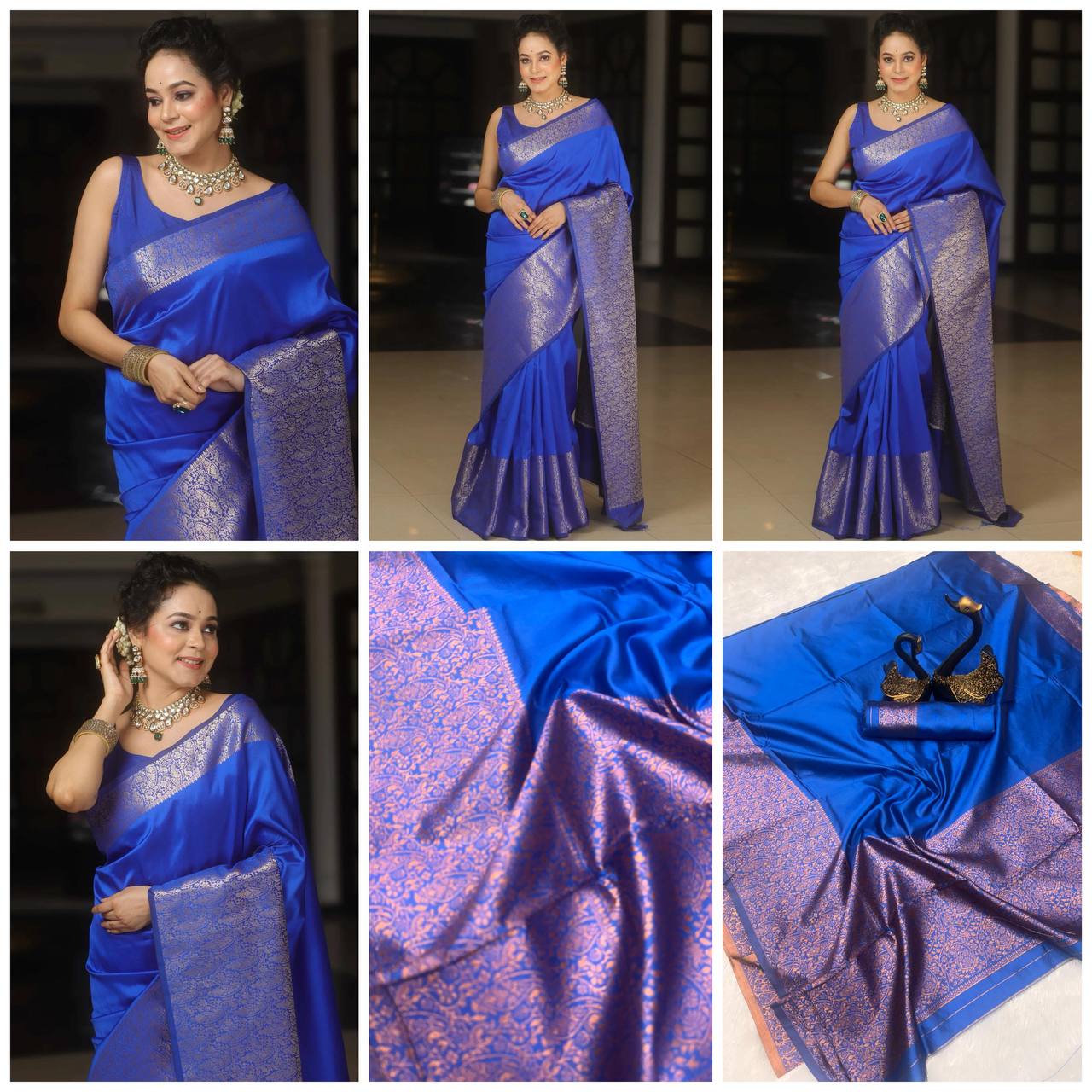 Ultra Lightweight Organic Banarasi Lichi Silk Wedding Saree