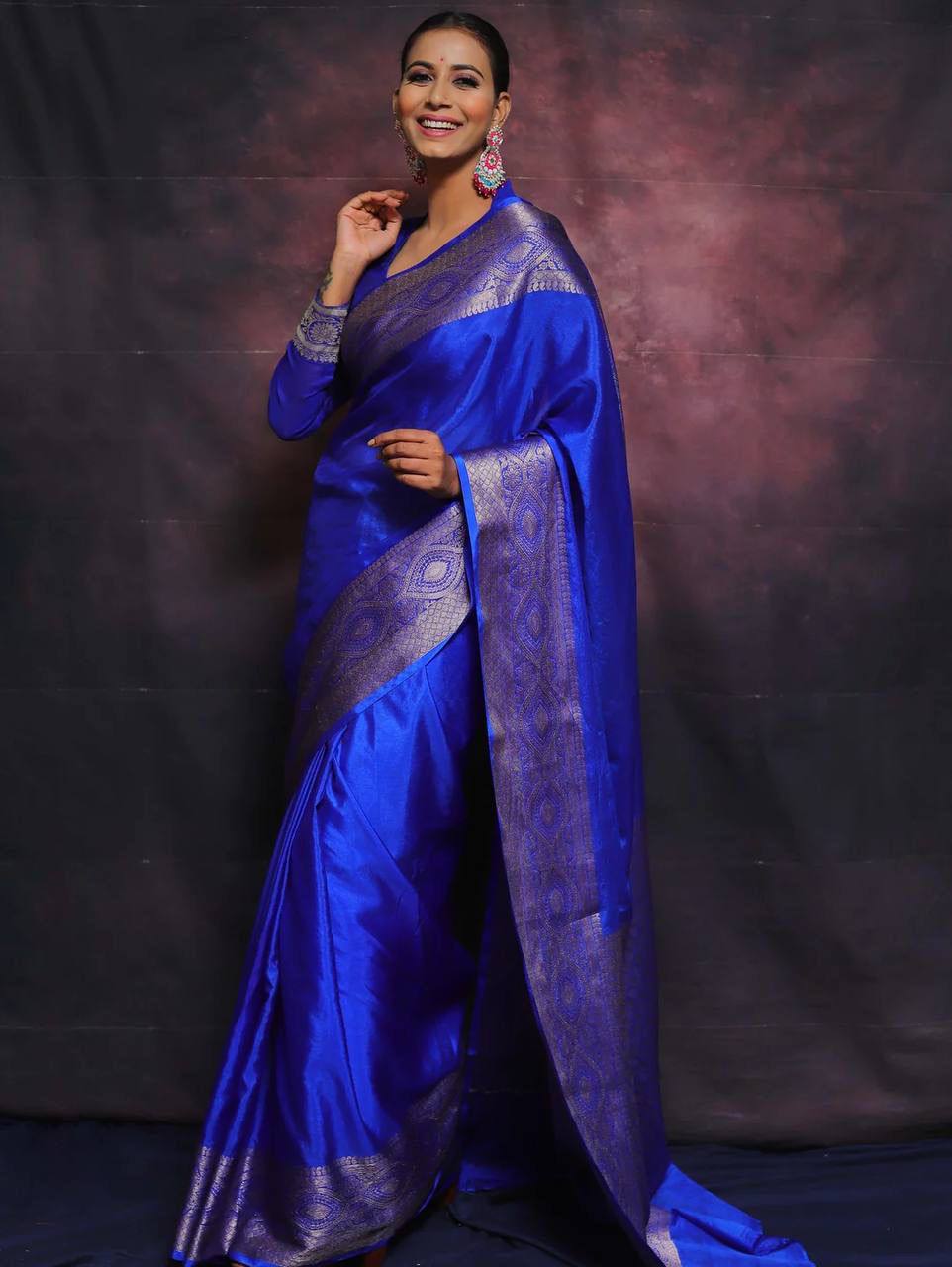 Soft Comfort Organic Banarasi Lichi Silk Wedding Saree