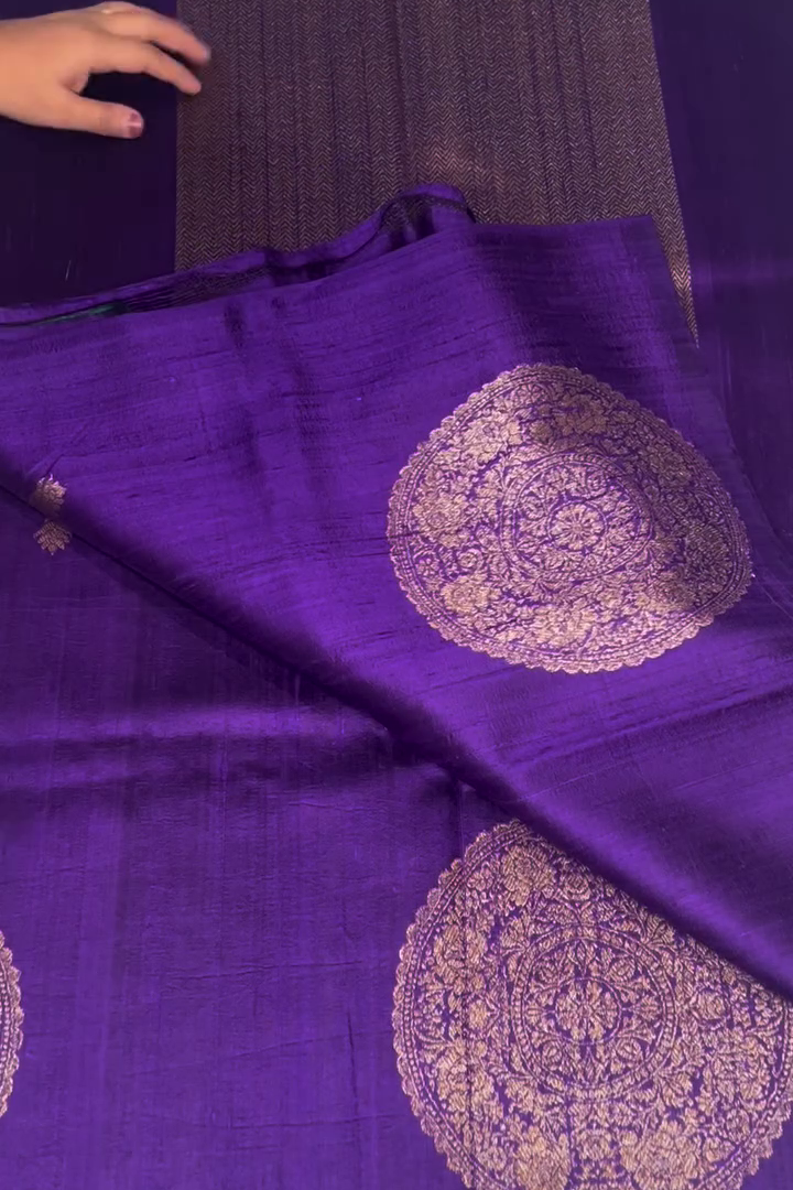 Royal Violet Silk Saree